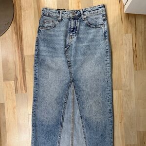 Divided Light Blue Denim Skirt